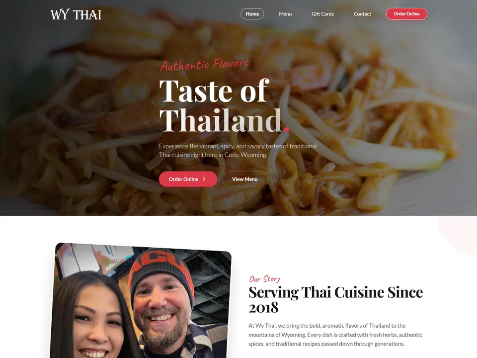 WY Thai website