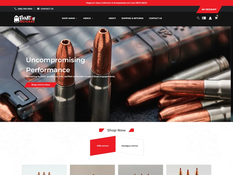 Phantom Defense: Buy Premium Ammo Online website